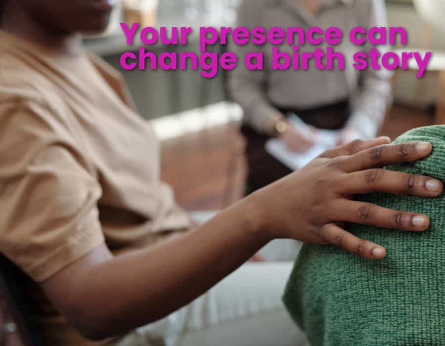 Bethel volunteer doula supporting a mother in Birmingham